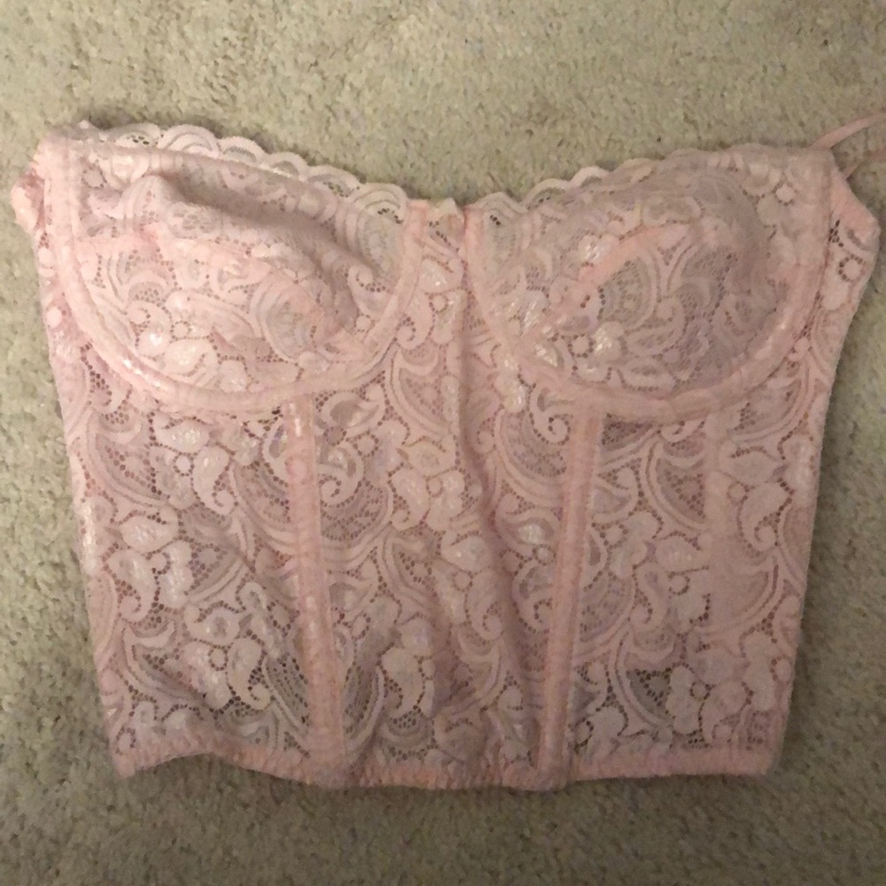 38c pink corset